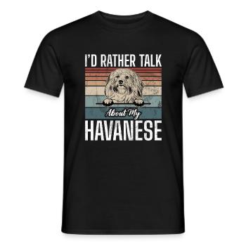 Gifts for Havanese Dog Lovers - Männer T-Shirt - Schwarz - Vorne - AI Model Male 178 light (178cm)