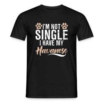 Gifts for Havanese Dog Lovers - Men's T-Shirt - black - Front - AI Model Male 178 light (178cm)