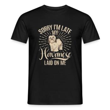 Gifts for Havanese Dog Lovers - Männer T-Shirt - Schwarz - Vorne - AI Model Male 178 light (178cm)