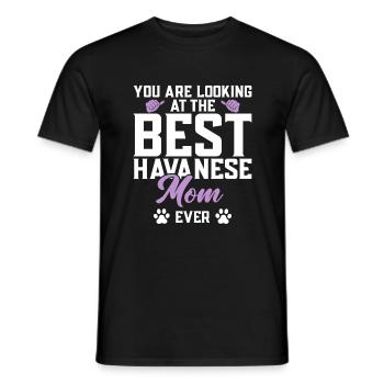 Gifts for Havanese Dog Lovers - Männer T-Shirt - Schwarz - Vorne - AI Model Male 178 light (178cm)