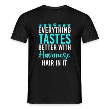 Cadeaux pour les amoureux des chiens bichons havanais - T-shirt homme - noir - Devant - AI Model Male 178 light (178cm)