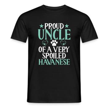 Gifts for Havanese Dog Lovers - Men's T-Shirt - black - Front - AI Model Male 178 light (178cm)