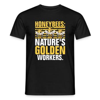 Bee Gifts - Men's T-Shirt - black - Front - AI Model Male 178 light (178cm)