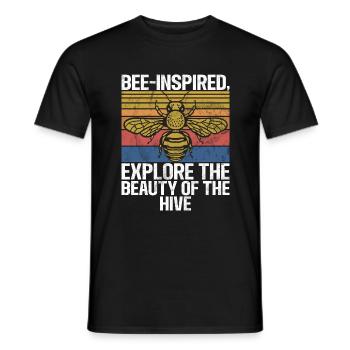 Bee Gifts - Men's T-Shirt - black - Front - AI Model Male 178 light (178cm)