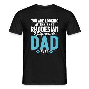 Cadeaux Rhodesian Ridgeback - T-shirt homme - noir - Devant - AI Model Male 178 light (178cm)