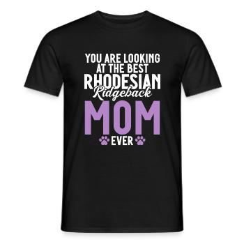 Rhodesian Ridgeback Gifts - Men's T-Shirt - black - Front - AI Model Male 178 light (178cm)