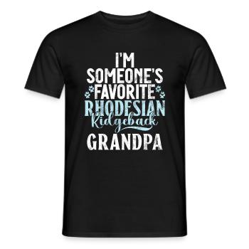 Rhodesian Ridgeback Gifts - Men's T-Shirt - black - Front - AI Model Male 178 light (178cm)