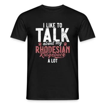 Cadeaux Rhodesian Ridgeback - T-shirt homme - noir - Devant - AI Model Male 178 light (178cm)