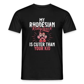 Cadeaux Rhodesian Ridgeback - T-shirt homme - noir - Devant - AI Model Male 178 light (178cm)