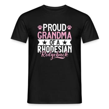 Rhodesian Ridgeback Gifts - Men's T-Shirt - black - Front - AI Model Male 178 light (178cm)