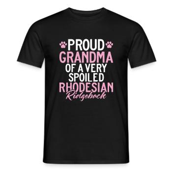 Cadeaux Rhodesian Ridgeback - T-shirt homme - noir - Devant - AI Model Male 178 light (178cm)