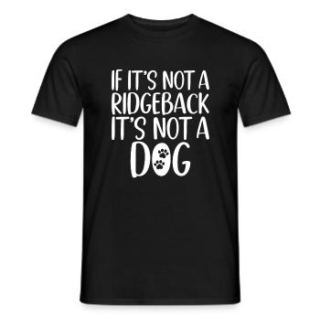 Cadeaux Rhodesian Ridgeback - T-shirt homme - noir - Devant - AI Model Male 178 light (178cm)