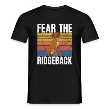 Cadeaux Rhodesian Ridgeback - T-shirt homme - noir - Devant - AI Model Male 178 light (178cm)
