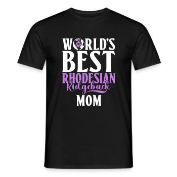 Cadeaux Rhodesian Ridgeback - T-shirt homme - noir - Devant - AI Model Male 178 light (178cm)