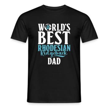 Cadeaux Rhodesian Ridgeback - T-shirt homme - noir - Devant - AI Model Male 178 light (178cm)