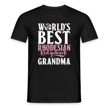 Rhodesian Ridgeback Gifts - Men's T-Shirt - black - Front - AI Model Male 178 light (178cm)