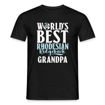 Cadeaux Rhodesian Ridgeback - T-shirt homme - noir - Devant - AI Model Male 178 light (178cm)
