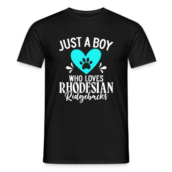 Rhodesian Ridgeback Gifts - Men's T-Shirt - black - Front - AI Model Male 178 light (178cm)