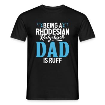 Cadeaux Rhodesian Ridgeback - T-shirt homme - noir - Devant - AI Model Male 178 light (178cm)