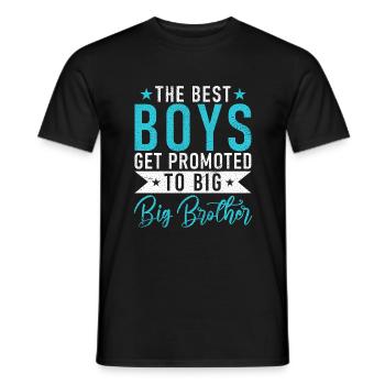Big Brother Gift - Männer T-Shirt - Schwarz - Vorne - AI Model Male 178 light (178cm)