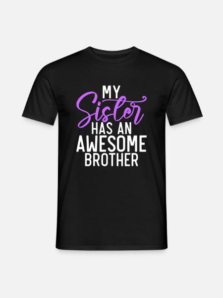 Big Brother Gift - Männer T-Shirt - Schwarz