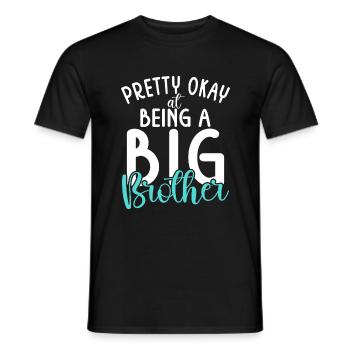 Big Brother Gift - Männer T-Shirt - Schwarz - Vorne - AI Model Male 178 light (178cm)