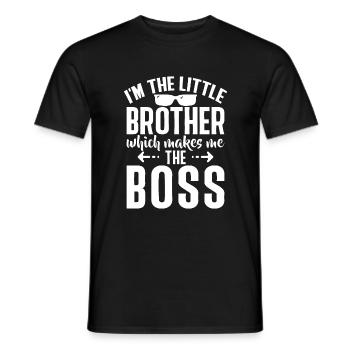 Brother Gifts - Männer T-Shirt - Schwarz - Vorne - AI Model Male 178 light (178cm)