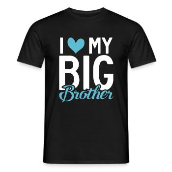 Brother Gifts - Männer T-Shirt - Schwarz - Vorne - AI Model Male 178 light (178cm)