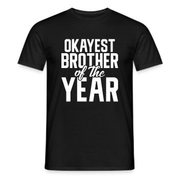 Brother Gifts - Männer T-Shirt - Schwarz - Vorne - AI Model Male 178 light (178cm)