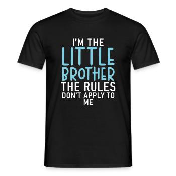 Little Brother Gifts - Männer T-Shirt - Schwarz - Vorne - AI Model Male 178 light (178cm)