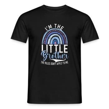 Little Brother Gifts - Männer T-Shirt - Schwarz - Vorne - AI Model Male 178 light (178cm)