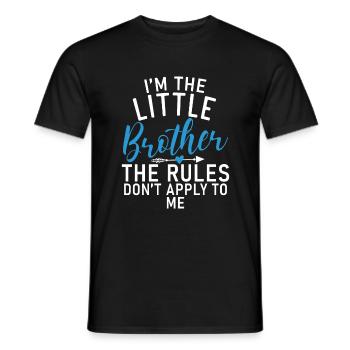 Little Brother Gifts - Männer T-Shirt - Schwarz - Vorne - AI Model Male 178 light (178cm)