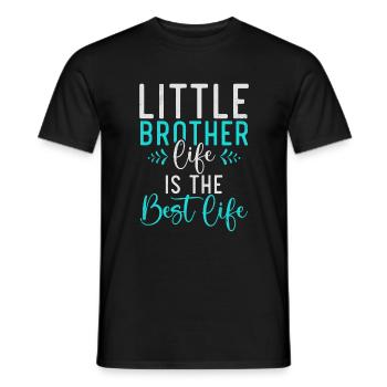 Little Brother Gifts - Männer T-Shirt - Schwarz - Vorne - AI Model Male 178 light (178cm)