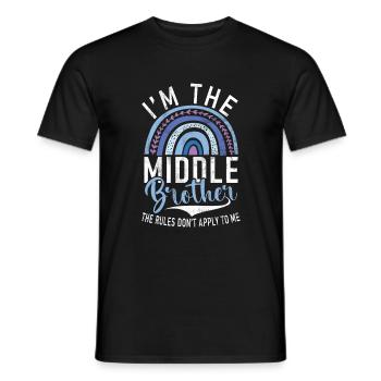 Cadeaux du frère du milieu - T-shirt homme - noir - Devant - AI Model Male 178 light (178cm)