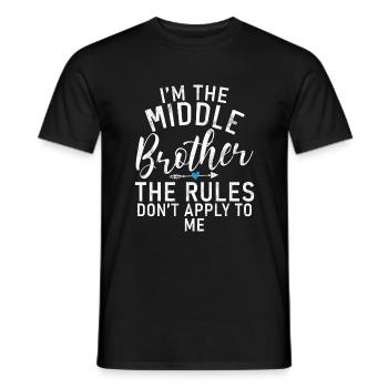 Cadeaux du frère du milieu - T-shirt homme - noir - Devant - AI Model Male 178 light (178cm)