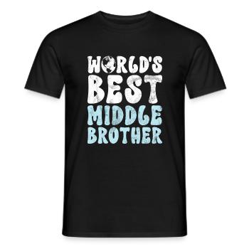 Cadeaux du frère du milieu - T-shirt homme - noir - Devant - AI Model Male 178 light (178cm)