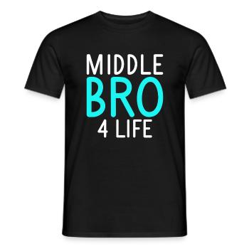 Cadeaux du frère du milieu - T-shirt homme - noir - Devant - AI Model Male 178 light (178cm)