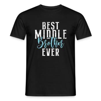 Cadeaux du frère du milieu - T-shirt homme - noir - Devant - AI Model Male 178 light (178cm)