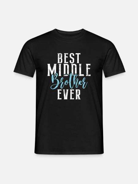 Middle Brother Gifts - Men's T-Shirt - black