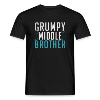 Cadeaux du frère du milieu - T-shirt homme - noir - Devant - AI Model Male 178 light (178cm)