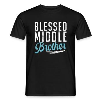 Cadeaux du frère du milieu - T-shirt homme - noir - Devant - AI Model Male 178 light (178cm)