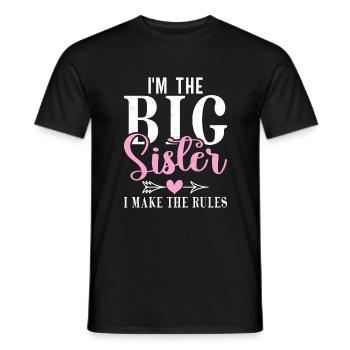 Big Sister Gift - Männer T-Shirt - Schwarz - Vorne - AI Model Male 178 light (178cm)