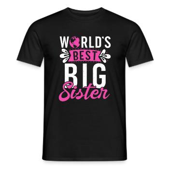 Big Sister Gift - Men's T-Shirt - black - Front - AI Model Male 178 light (178cm)