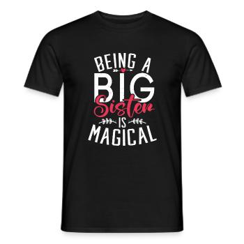 Big Sister Gift - Männer T-Shirt - Schwarz - Vorne - AI Model Male 178 light (178cm)