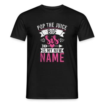 Big Sister Gift - Männer T-Shirt - Schwarz - Vorne - AI Model Male 178 light (178cm)