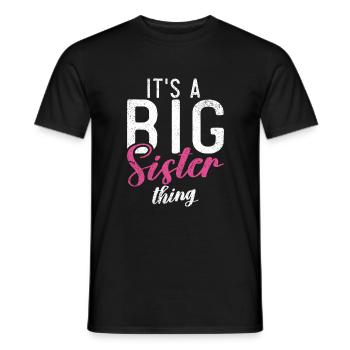 Big Sister Gift - Men's T-Shirt - black - Front - AI Model Male 178 light (178cm)