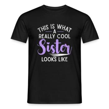 Sister Gifts - Men's T-Shirt - black - Front - AI Model Male 178 light (178cm)