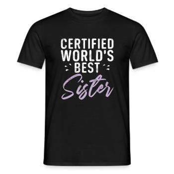 Sister Gifts - Men's T-Shirt - black - Front - AI Model Male 178 light (178cm)