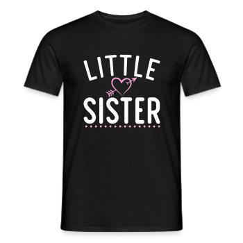 Little Sister Gifts - Männer T-Shirt - Schwarz - Vorne - AI Model Male 178 light (178cm)