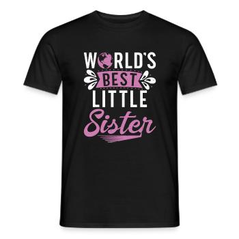 Little Sister Gifts - Männer T-Shirt - Schwarz - Vorne - AI Model Male 178 light (178cm)